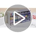 FODIENS White 9-Drawer Stackable Desk Organizer with 4 Tiers for Office & Craft Storage