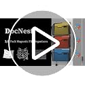 Docnest Magnetic Black 3-Pack Wall Mount Mesh File Holders - Dual-Mount Office Organizer