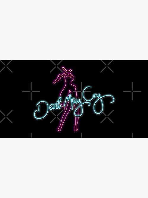 Devil May Cry Neon Mouse Pad | Gaming Accessory | Vibrant Design
