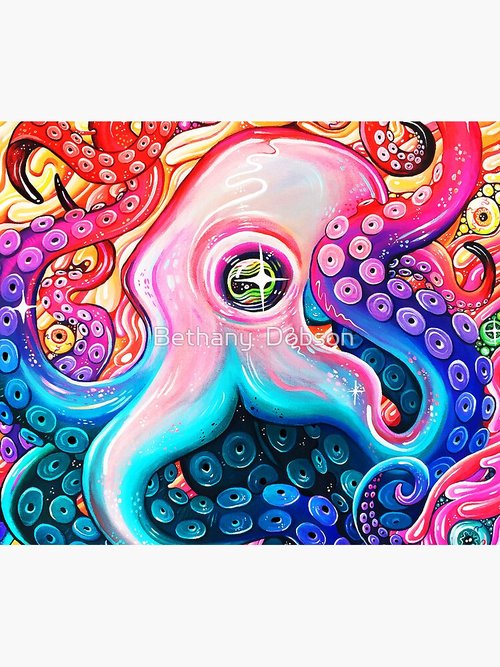 Glitter Octopus Mouse Pad | Stylish Design | Perfect for Home Office