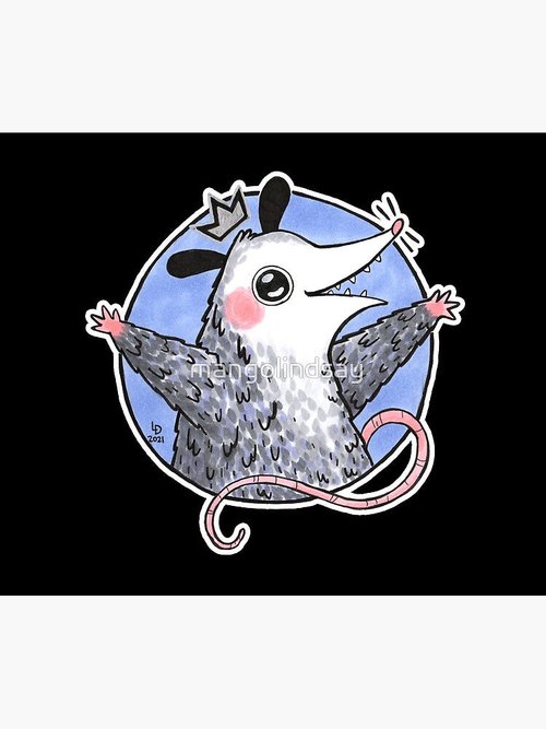 Opossum King Mouse Pad | Eco-Friendly Design | Perfect for Home Office