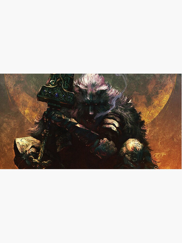 Wolf Sword-Man Mouse Pad | Gaming Accessory | Durable & Stylish Design