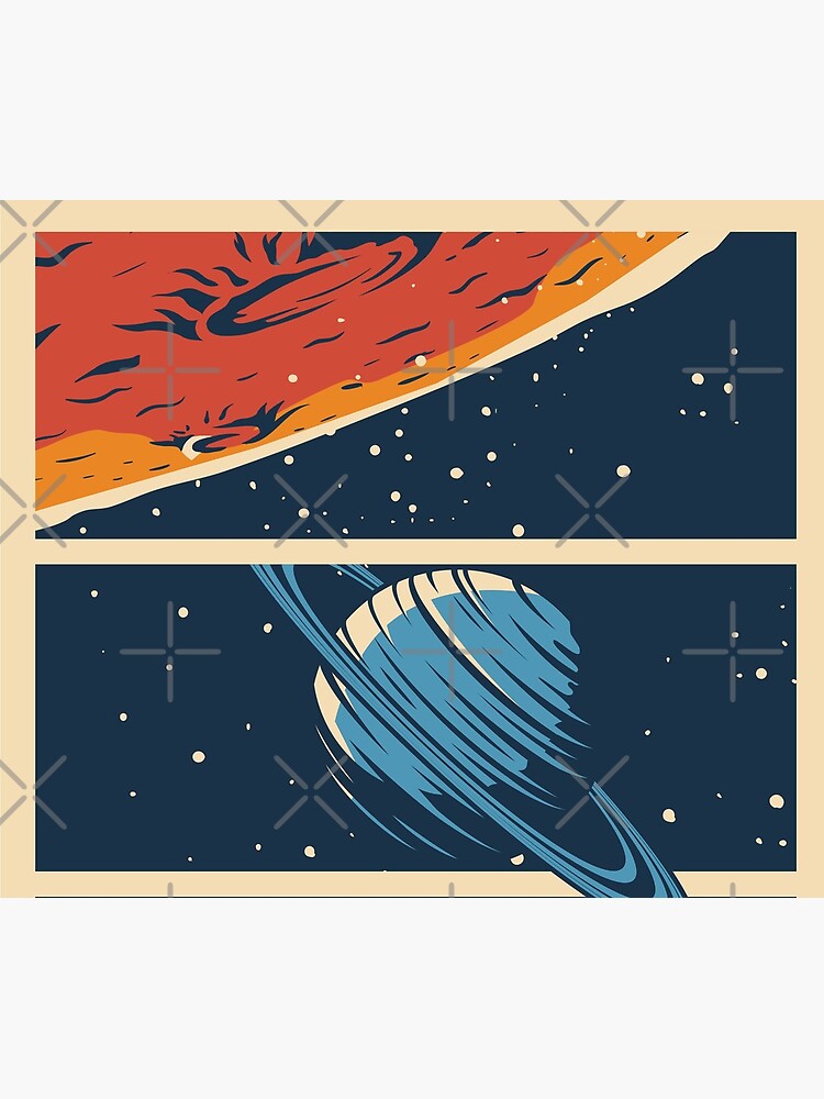 Vintage Space Tour Mouse Pad | Retro Design for Gamers & Space Lovers