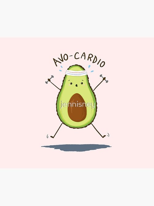 Eco-Friendly Avo-Cardio Mouse Pad | Stylish Design for Home Office