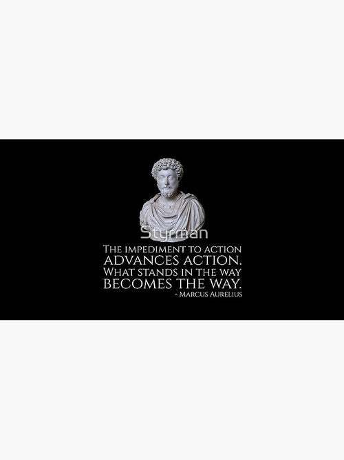 Marcus Aurelius Quote Mouse Pad | Inspirational Design for Home Office