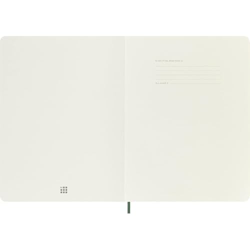 Moleskine Classic Notebook, Soft Cover, XL (7.5" x 9.5") Dotted, Myrtle Green, 192 Pages