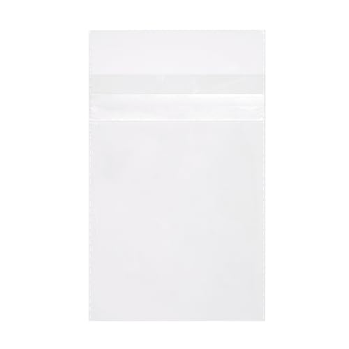 Quotidian Clear Plastic Bags Self Seal 2 mils 4.5" x 6.5" (11.4 x 16.5cm) Pack of 100 - A4 Photos Pictures Cards Prints Artwork
