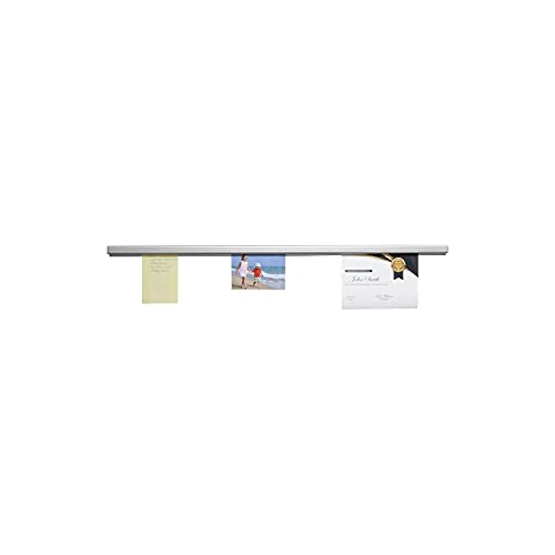 Advantus Grip-A-Strip Display Rail Aluminum 36 x 1.5 inches