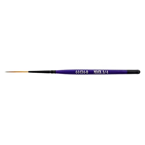 Set of (5) Series 44434 The Virus Scrolling Script Pinstriping Brushes Sizes 0-6 with 3/4 Handle and Specially Blended Golden Taklon
