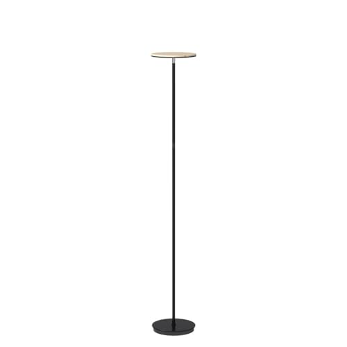 Brightech Sky Flux Dimmable LED Floor Lamp ? Super Bright Floor Lamp for Living Room and Offices ? Torchiere Standing Lamp with 3 Light Options, Tall Lamp for Bedroom Reading and More - Black