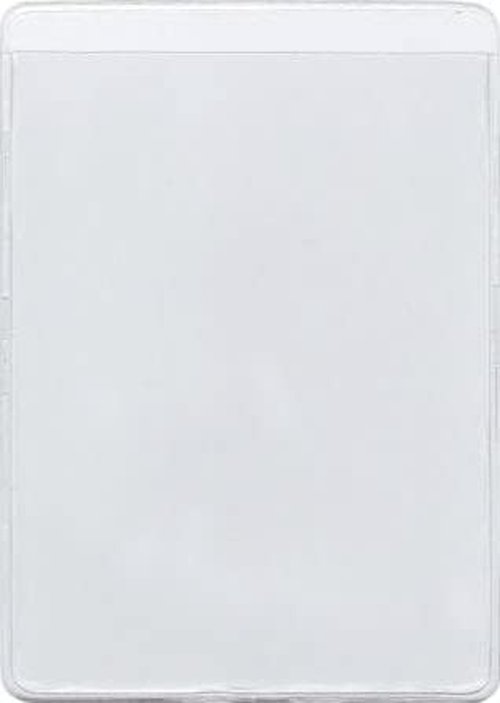 4 1/4 x 11 Vinyl Plastic Sleeve, Set of 50, Short Side Opening, Durable 7.5 mil Crystal Clear Vinyl