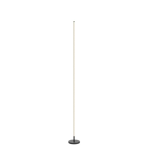 TACAHE Minimalist Corner Floor Lamp - 2700K-6500K Dimmable LED Night Light - Modern Standing Mood Lamp with Remote Control for Living Room, Bedroom - 57" 12W - Black - 1Pack