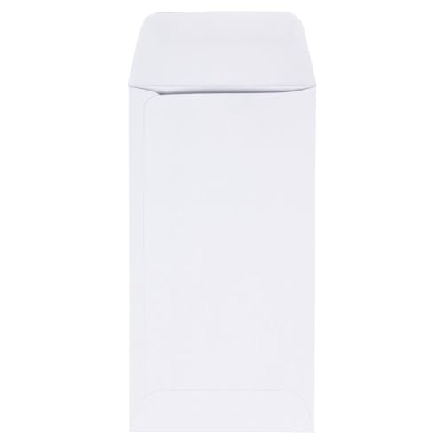LUXPaper #7 Coin Envelopes | 3 1/2" x 6 1/2" | Bright White | 24lb. Text | 500 Qty