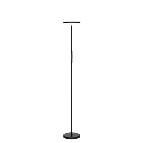 Mukuxin Black 40W LED Torchiere Floor Lamp with Remote, Dimmable & Color Temp 2700K-6500K