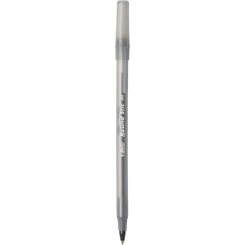 BIC Round Stic Xtra Life Ballpoint Pens, Bulk Pack of Black Ink Pens, Medium point 1.0 mm, Pack of 300