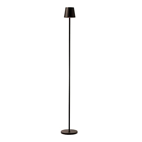 O¡¯Bright Sandy- Cordless LED Floor Lamp for Outdoor/Indoor, Rechargeable, Water Resistant, Dimmable, Carry Light, Adjustable Height Stand Lamp for Patio, Living Room, Bedside, Table Night Lamp, Black
