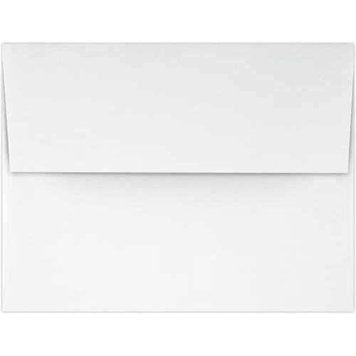 LUXPaper A2 Invitation Envelopes | Peel & Press | 4 3/8" x 5 3/4" | White | 80lb. Text | 500 Qty