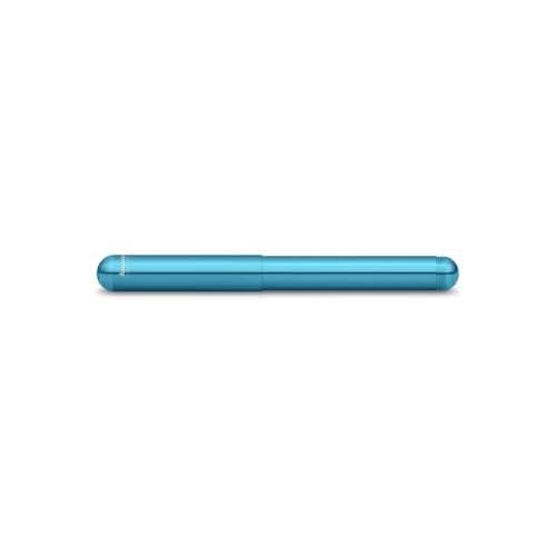 Kaweco COLLECTION Fountain Pen Liliput Blue I Premium Aluminium Fountain Pen with Steel Nib for Ink Cartridges I Exclusive Pen 12.4 cm I Nib: M (Medium)