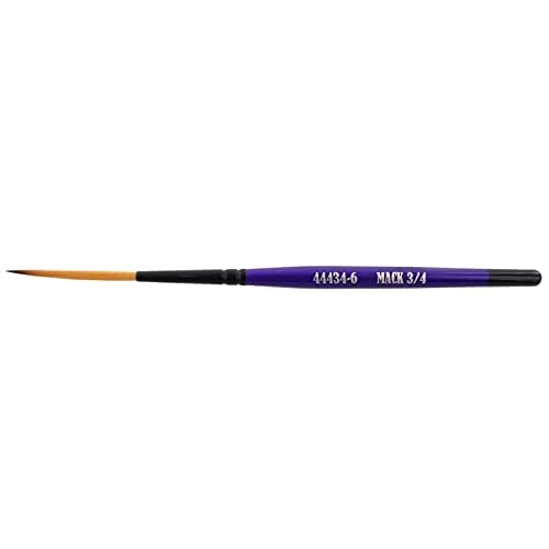 Set of (5) Series 44434 The Virus Scrolling Script Pinstriping Brushes Sizes 0-6 with 3/4 Handle and Specially Blended Golden Taklon