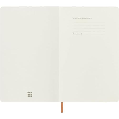 Moleskine Limited Edition Notebook Vegea, Large, Ruled, Orange Capri, Soft Cover (5 x 8.25)
