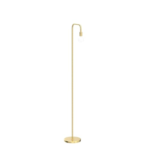 Globe Electric 67068 Holden 70" Floor Lamp, Matte Brass, in-Line On/Off Foot Switch