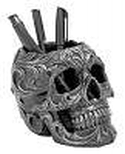 Death's Grip Skull Pen and Pencil Holder
