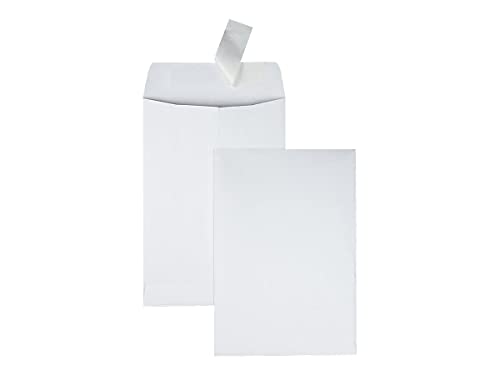 6.5x9.5 Catalog Mailing Envelopes with Self-Seal Closure, 100 White Wove