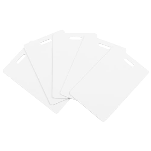 CAETOUNG 20 Pack CR80 30 Mil PVC Cards with Slot - Blank ID Cards for Card Printers