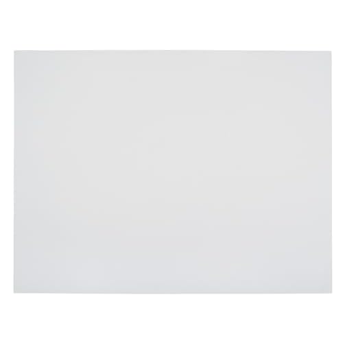 School Smart Railroad Poster Board Paper, 22 x 28 Inches, 6-Ply, White, Pack of 100