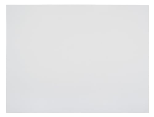School Smart Railroad Poster Board Paper White 6-Ply, Pack of 100, 22 x 28 Inches
