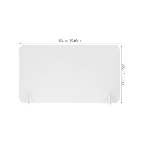 Cabilock Safety Splash Shield Panel Barrier 50cmx30cm PVC Material Guard Isolation Board for School Hotel Office
