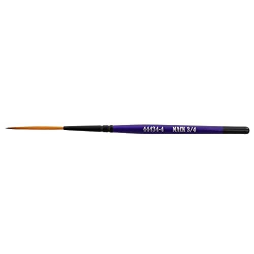 Set of (5) Series 44434 The Virus Scrolling Script Pinstriping Brushes Sizes 0-6 with 3/4 Handle and Specially Blended Golden Taklon
