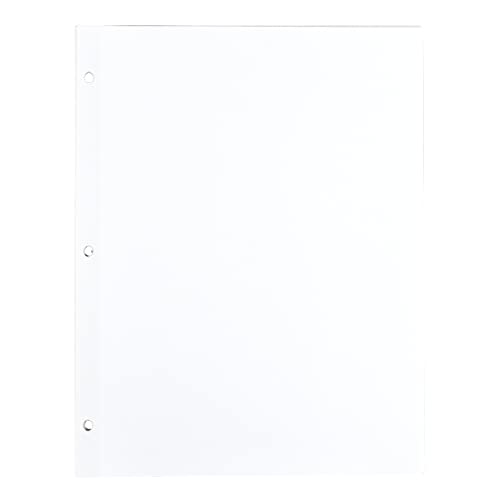 National Rip Proof Reinforced Filler Paper, 3-Hole, 8.5 X 11, Unruled, 100/pack,White (Pack of 2)