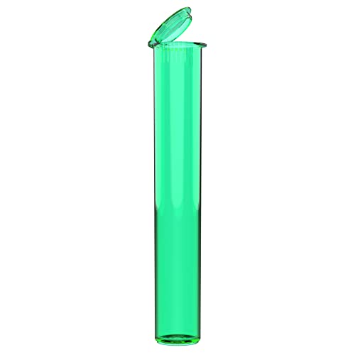 Translucent Green Child Resistant 116mm Plastic Packaging Tubes 500 pcs