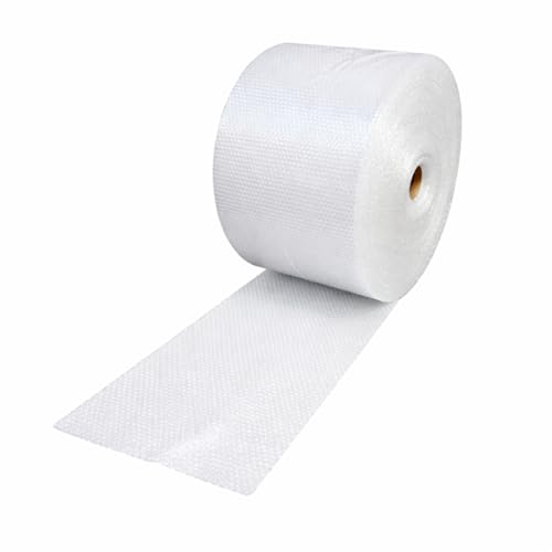 Supplyhut 700 ft x 12 in Small Bubble Cushioning Wrap Rolls - Pack of 2, 3/16" Thickness, Perforated Every 12"
