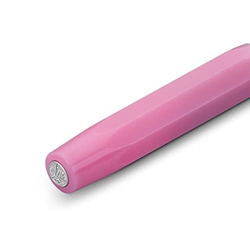 Kaweco Frosted Sport Premium Fountain Pen Luxury for Ink Cartridges with Steel Nib I Sport Fountain Pen Blush Pitaya Nib Width B (Wide)