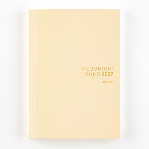 Hobonichi Techo 2027 Cousin A5 Daily & Weekly Planner - English Edition, Jan Start