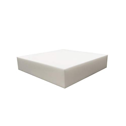 FoamRush 5" x 23" x 26" High Density Upholstery Foam Cushion, Square Foam for Dining Chairs, Chair & Wheelchair Seat Cushion Replacement