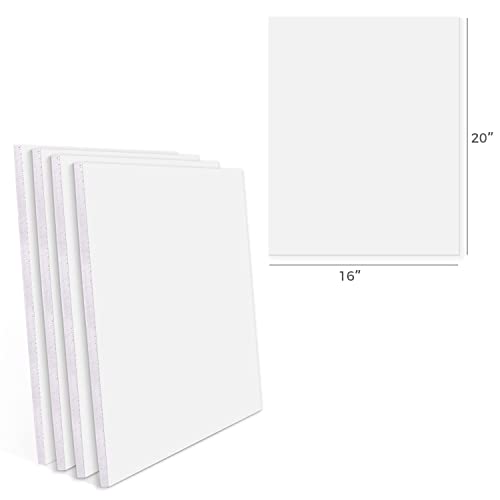 Golden State Art, Pack of 10, 1/8" Thick, 16x20 White Foam Boards(16x20, White)