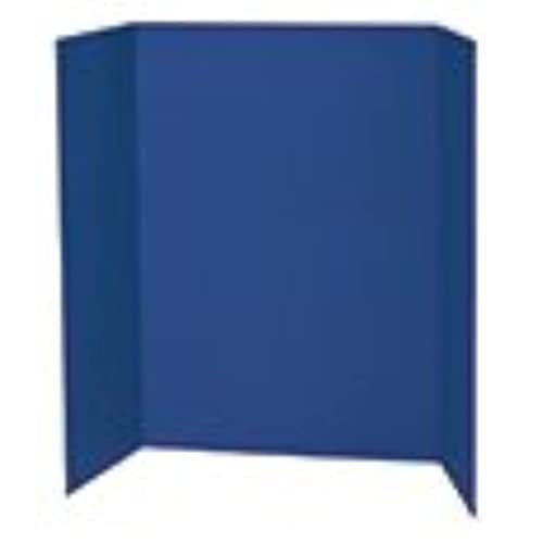 Spotlight 1 Ply Trifold Display Board, 48" Width x 36" Height, Blue