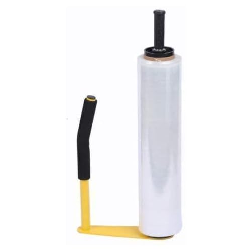 Pallet Stretch Film Packing Machine Shrink Wrap Dispenser Holder for 18 inch and 20 inch, Yellow