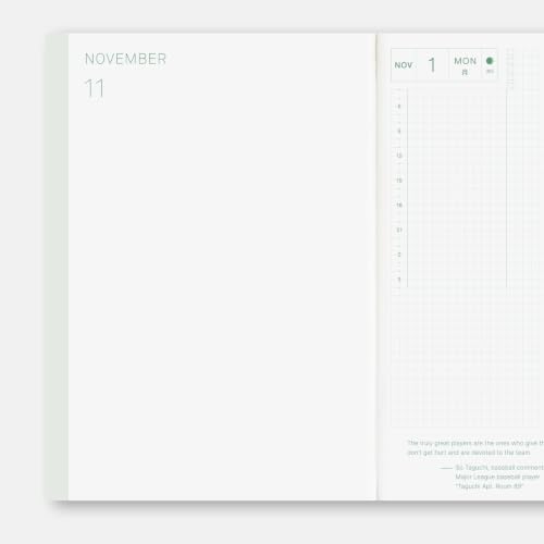 Hobonichi Techo 2027 Cousin A5 Daily & Weekly Planner - English Edition, Jan Start