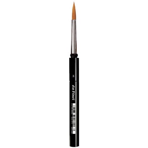 da Vinci Travel Series 1573 CosmoTop Spin Watercolor Brush, Round Synthetic with Protective Case Handle, 8