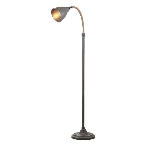 Safavieh Lighting Collection Naldo 60" Dark Grey Floor Lamp