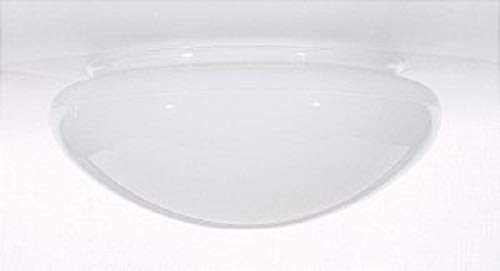 Satco 8 Inch Mushroom Glass Shade White Finish 9.5 Inch Diameter 7-7/8 Inch Fitter 4 Inch Height Replacement Globe Fixture Accessory 50-330