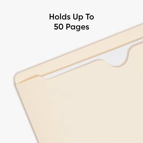 Smead File Jackets, 25 Count, Manila, Reinforced Straight-Cut Tabs, Letter Size (75499)