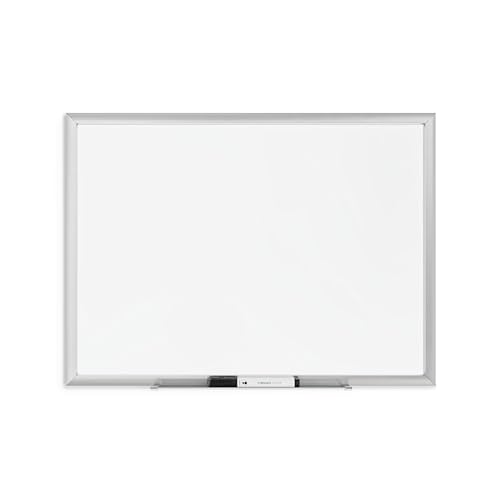 U Brands Magnetic Dry Erase Board White Board, 24" x 18", Silver Aluminum Frame, Includes Marker