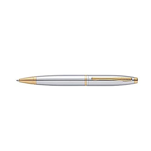 Cross Calais Refillable Ballpoint Pen, Medium Ballpen, Includes 2 Bonus Refills, Premium Gift Box - Medalist Chrome