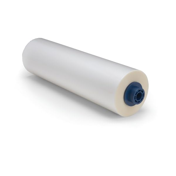 GBC Laminating Film Rolls 1.5 Mil Gloss Finish 25" x 500' EZLoad Blue Caps, 2 Pack