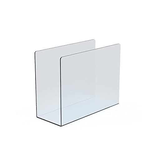 Azar Displays 255082 Medium Standing File Holder/Sorter Desk Organizer, 4-Pack, Clear
